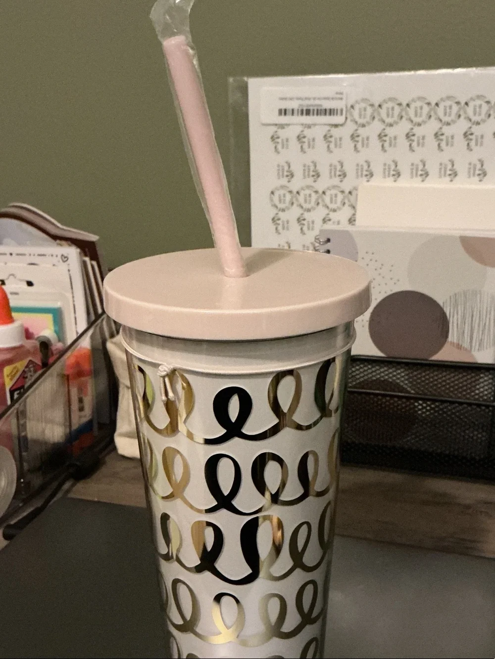 Kate Spade New York Heart Knot 20oz Insulated Tumbler NWT